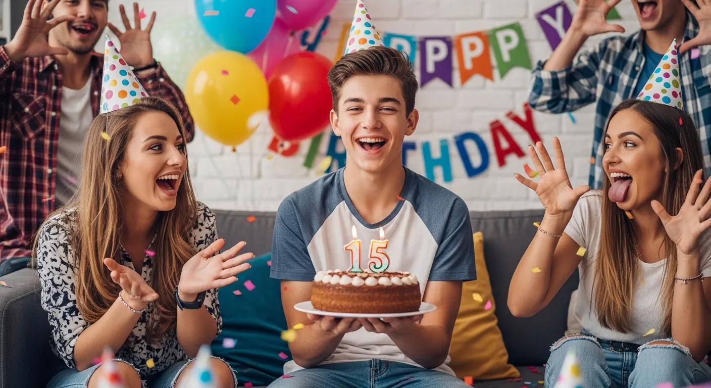 funny birthday wishes for 15 year-old boy