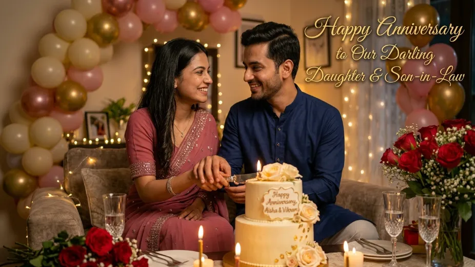 anniversary wishes for daughter and son in law